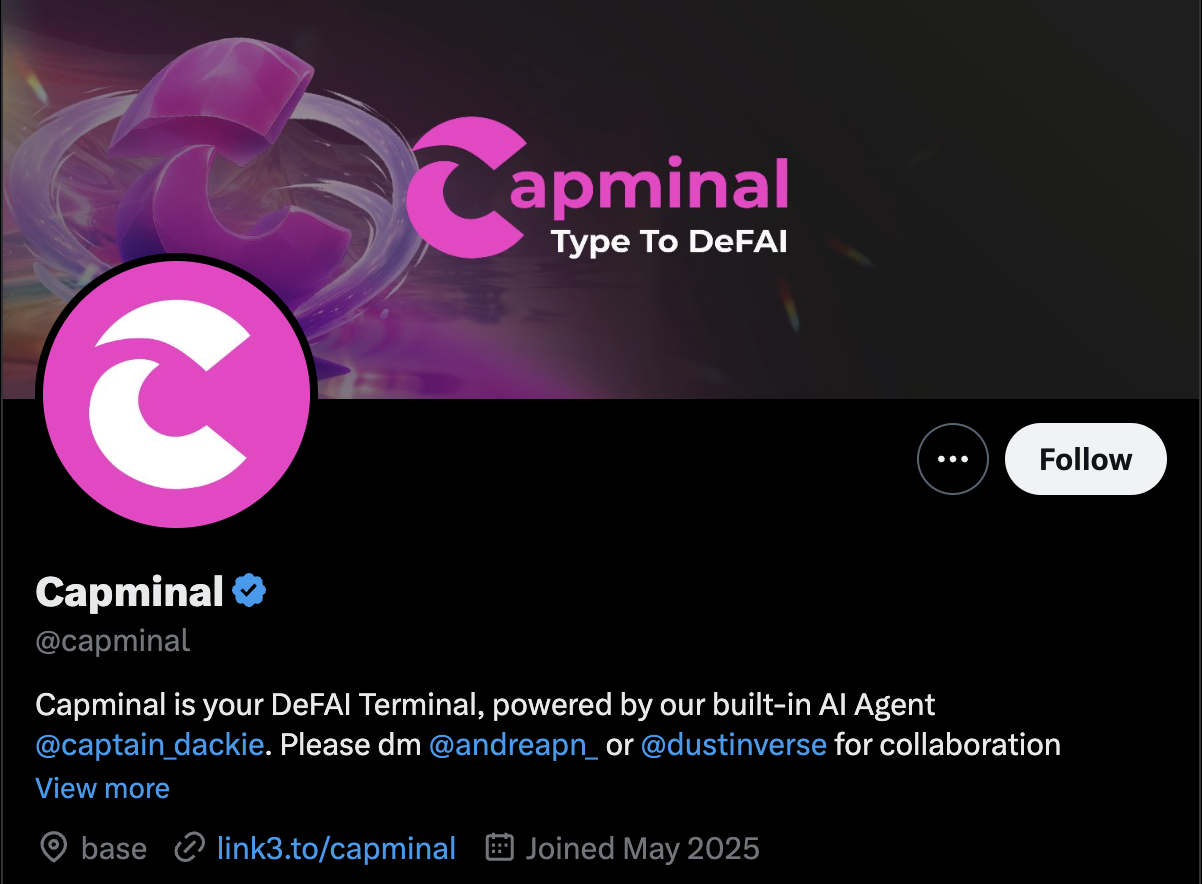 X header for Capminal