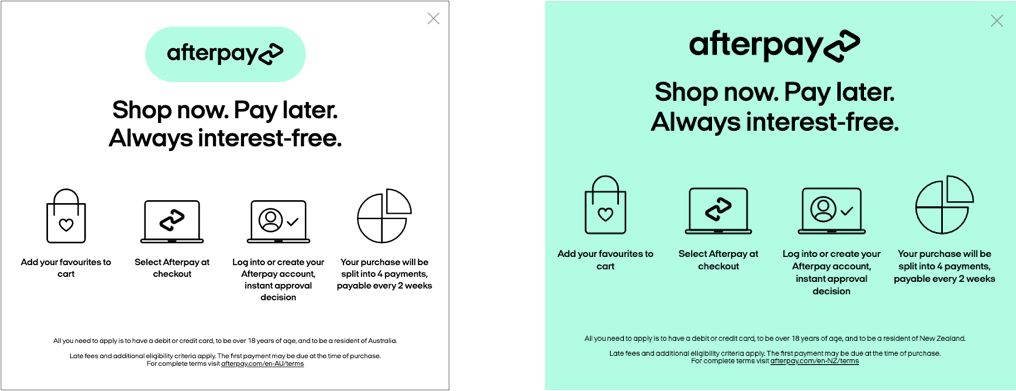 Accepted modal