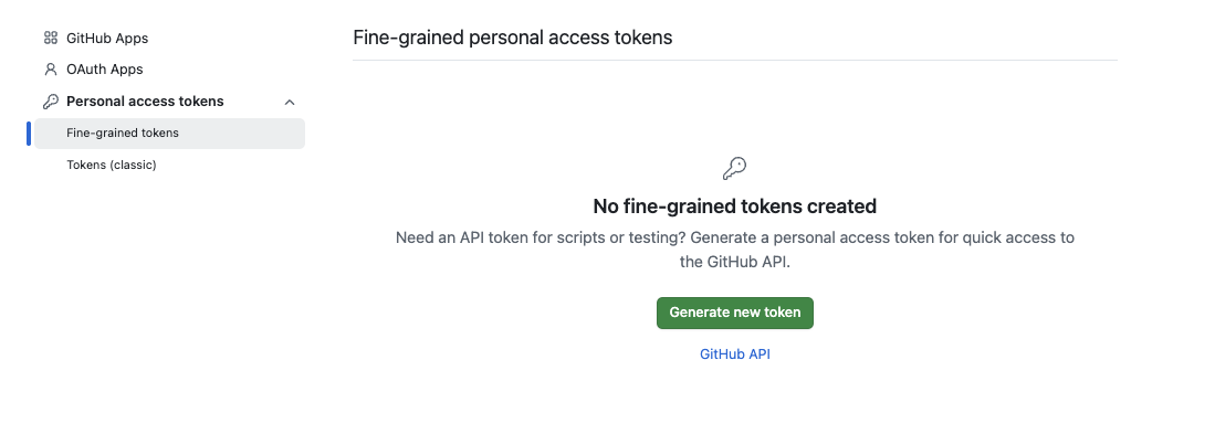 Fine-grained tokens section