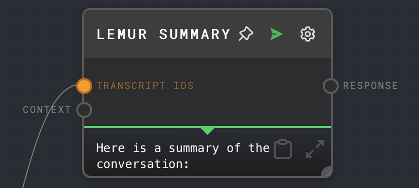 LeMUR Summary node
