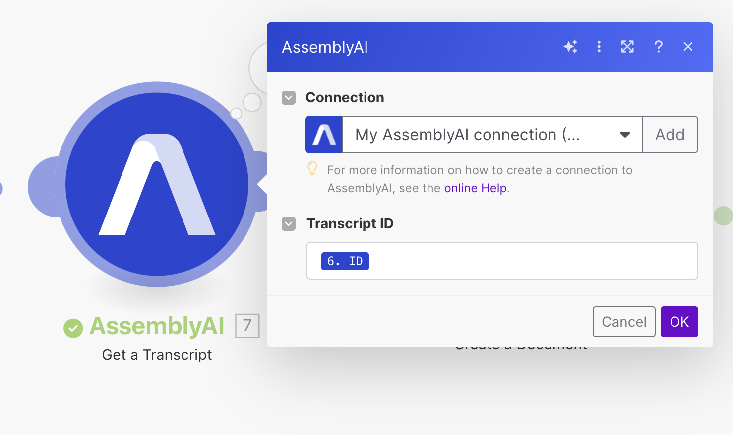 Get transcript module data