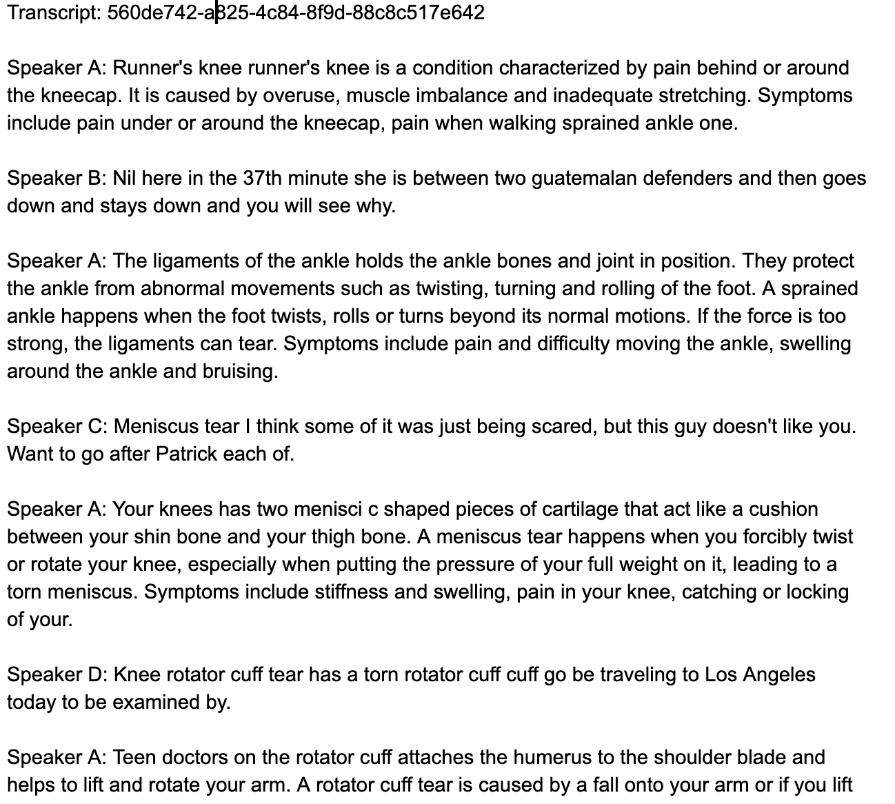 Image of Final Transcript