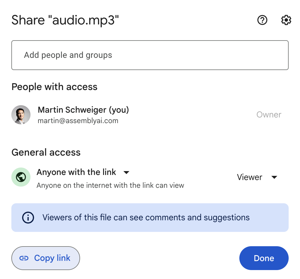 Google Drive screenshot