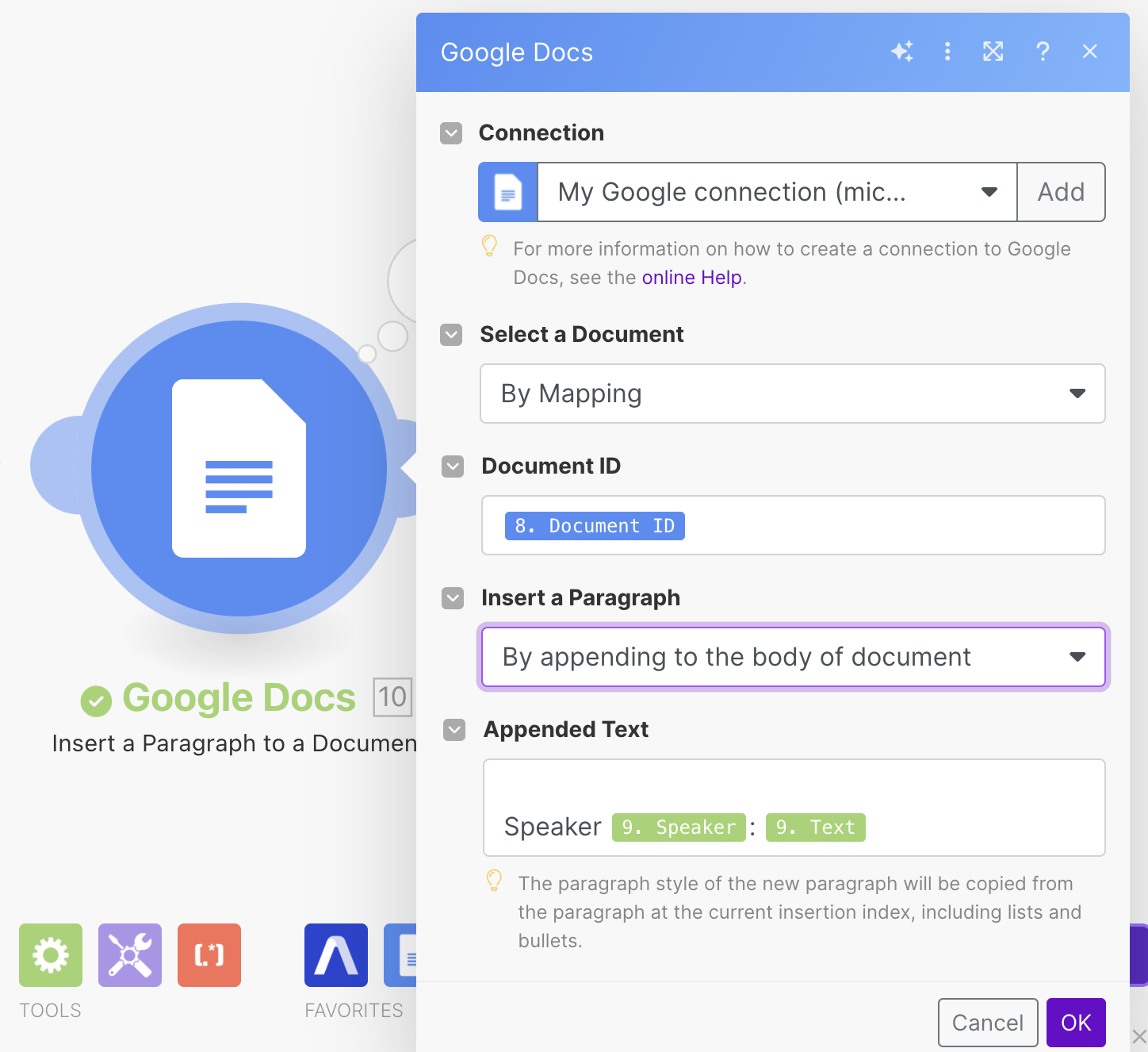 Insert paragrapgh module