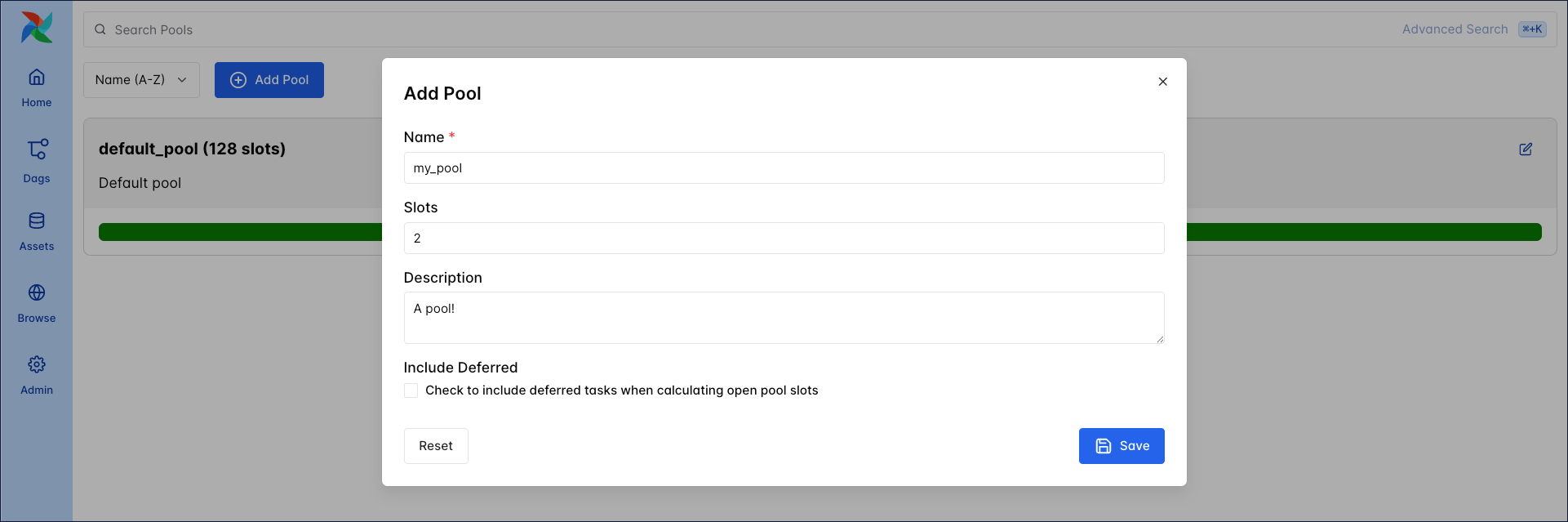 Pools UI