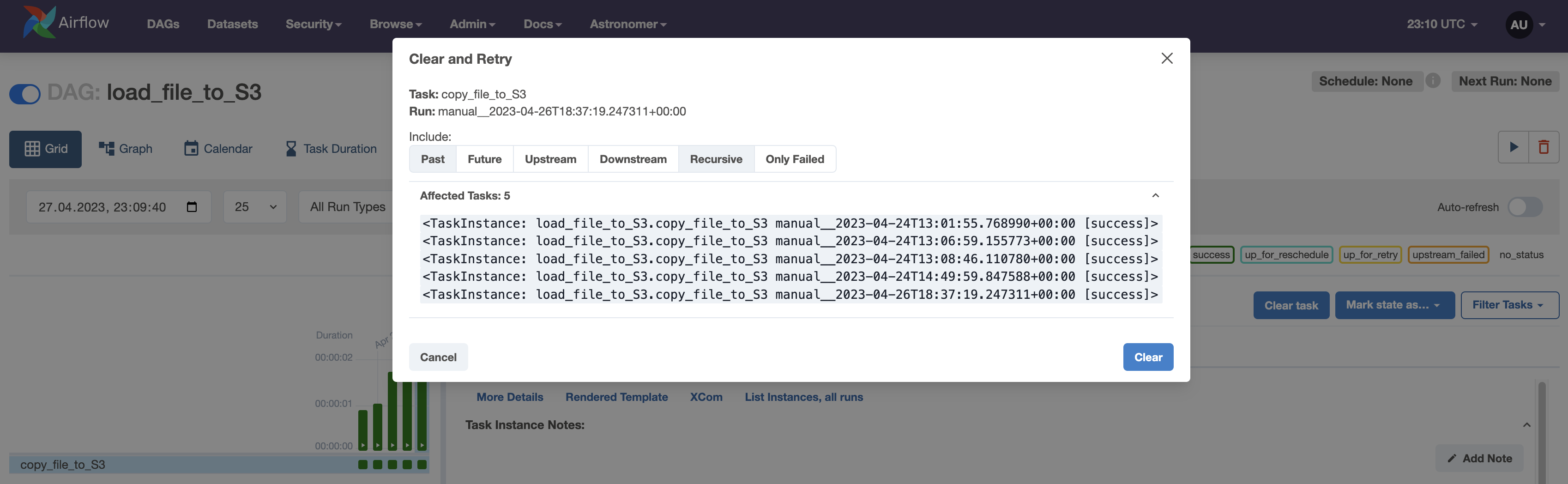 Rerun Airflow DAGs and tasks | Astronomer Docs