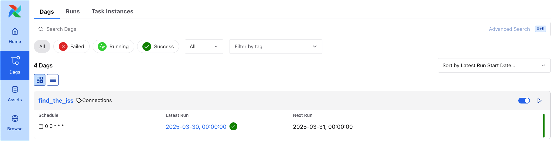 DAG running