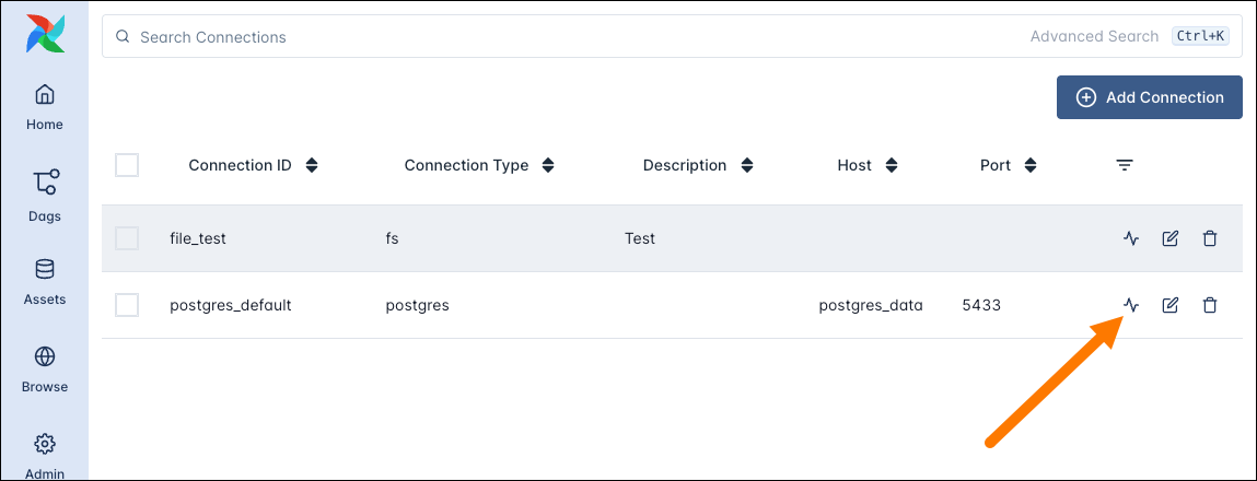 Enable testing of Airflow connections in the Airflow UI