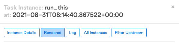 Rendered button in the task instance popup