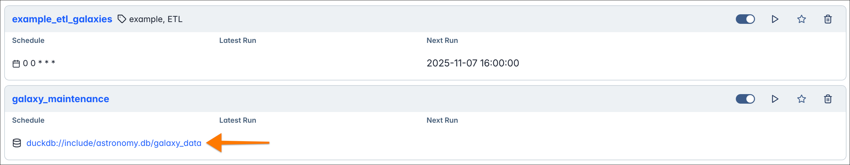 Second Dag in the Dags view