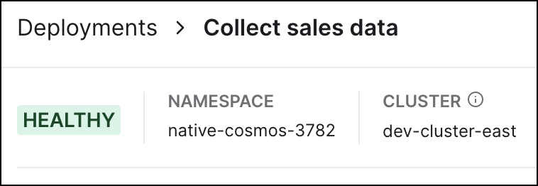 Deployment Health status
