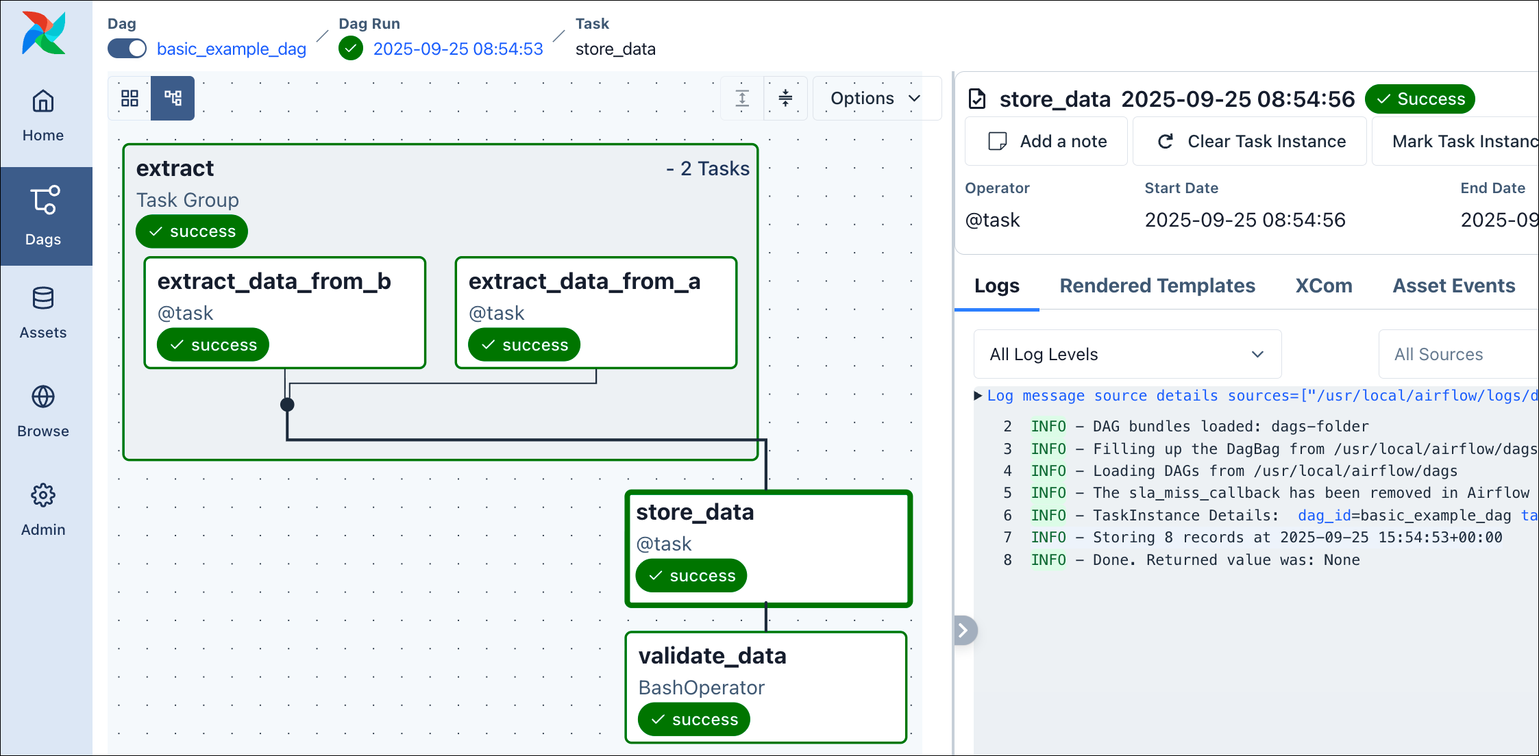 Basic generated dag example