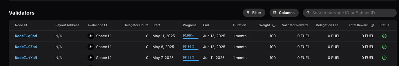 Subnet Explorer Page