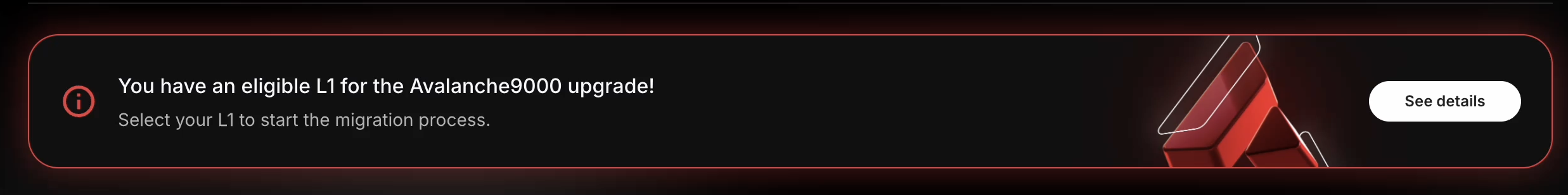 Subnet Migration Banner