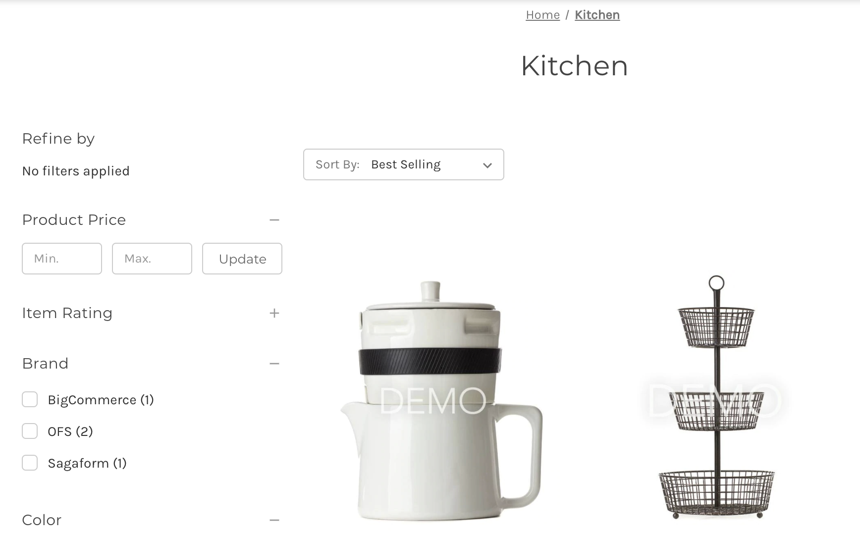 Updated Category Filters Updated Category Filters