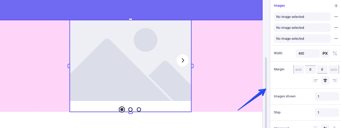 Fields in the props panel for this component are passed as simple props to the code.