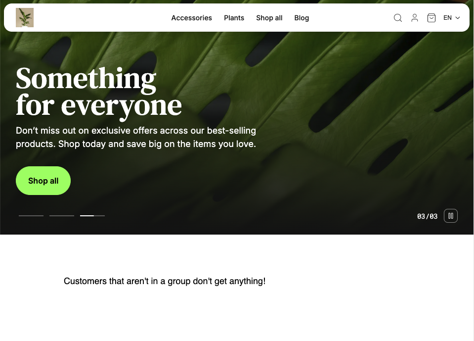 Rendered content without logging in