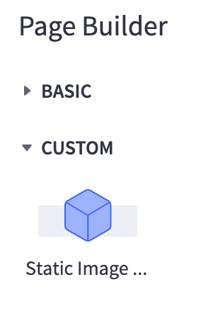 Page Builder custom section