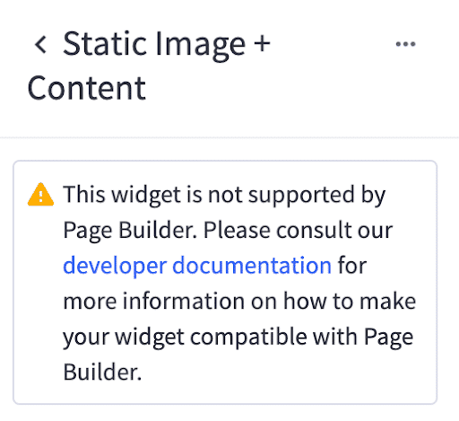 Schema error warning