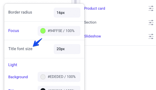The new font size property