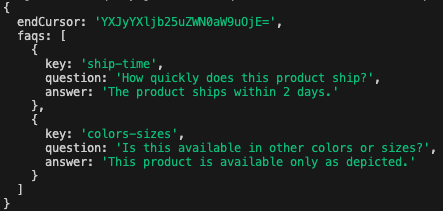 Query results in server logs