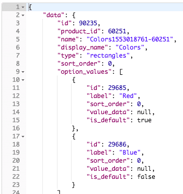 Color option response