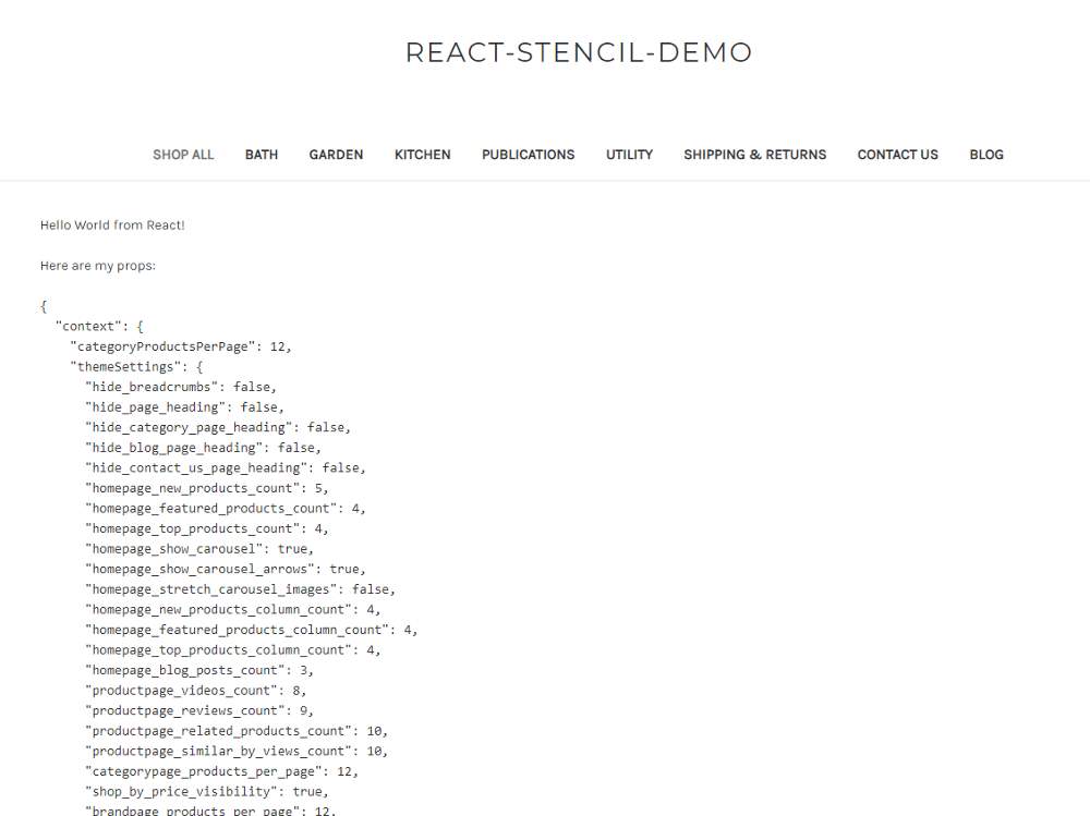 It doesn't look very exciting, but it's got what you need to make an amazing experience on BigCommerce with React.