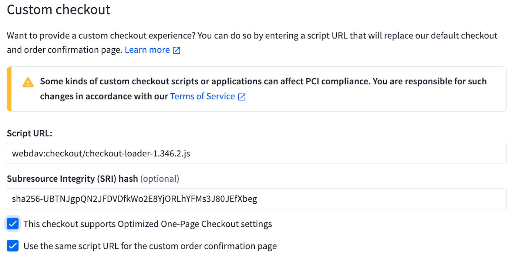 Custom Checkout custom-checkout-01