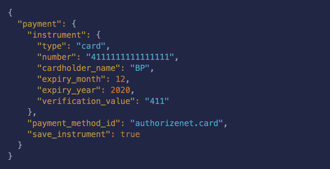 Store Credit Cart example