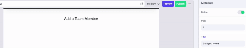 Team Members list control
