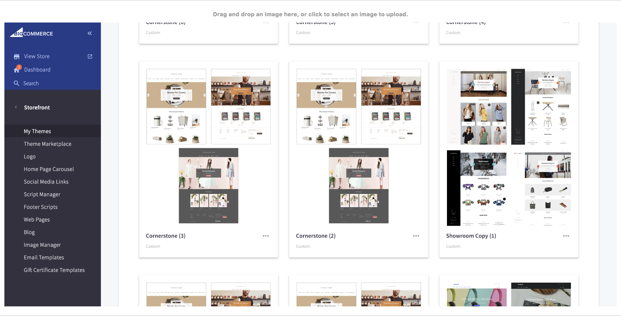 Desktop View of My Themes Desktop View of My Themes