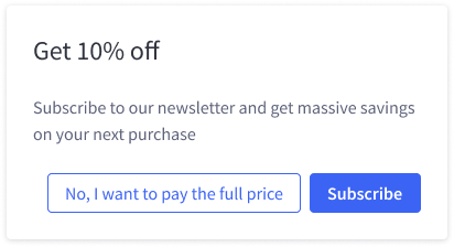 Don't: deceptive design