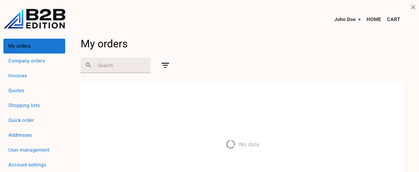 Buyer Portal default UI