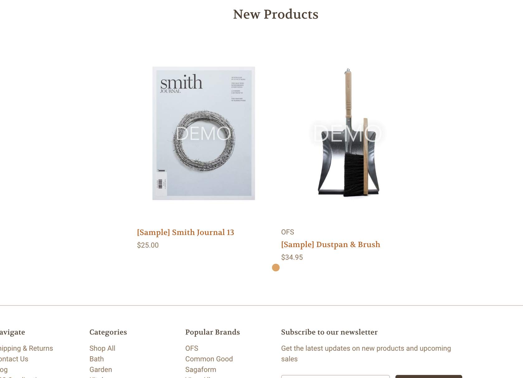 New Products limited to two