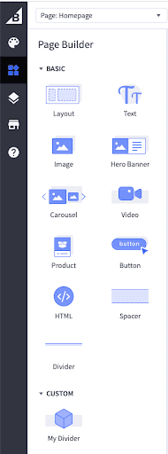 Custom divider widget in Page Builder