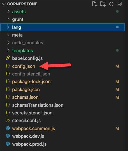 config.json Interactions