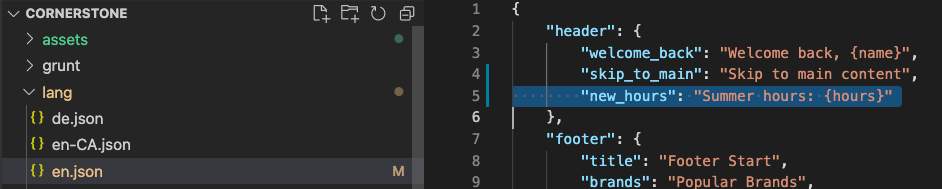 Adding a new translation key in en.json