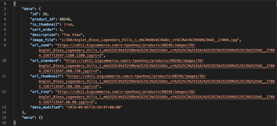 Example Response: Create a Product Image