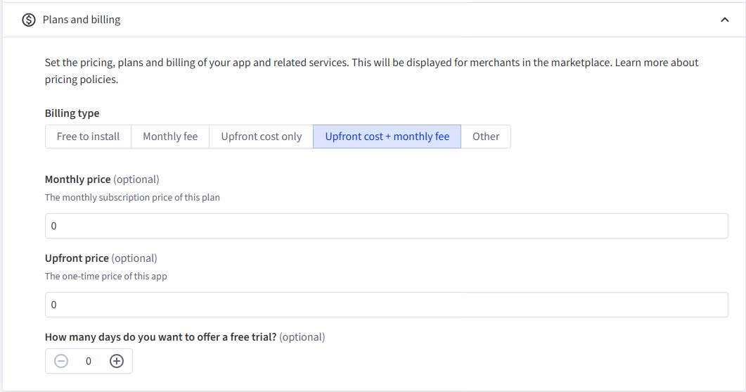 Pricing details Pricing details