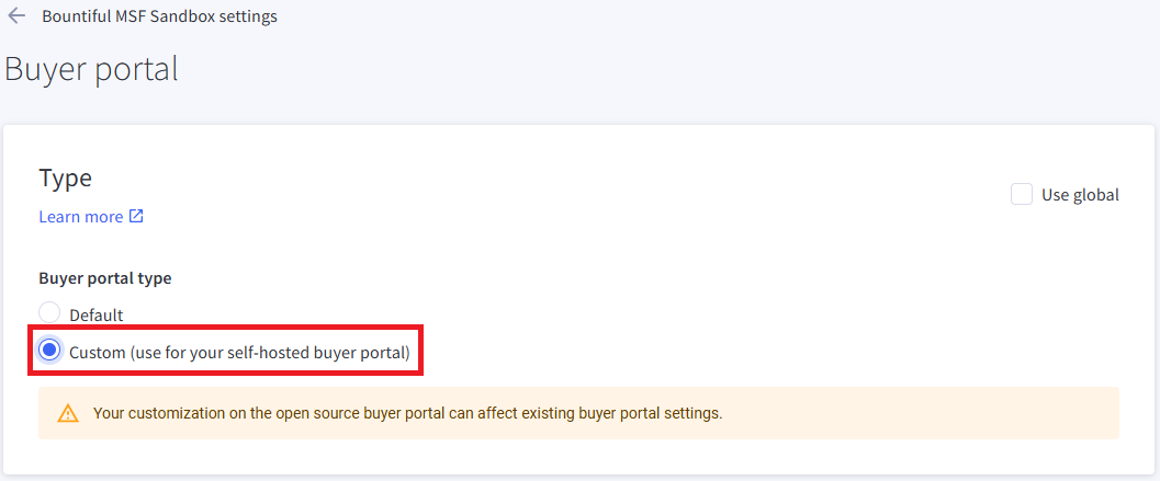 Buyer Portal Type - Catalyst - 3