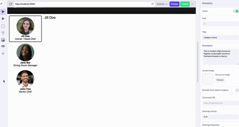 Team Members basic functionality