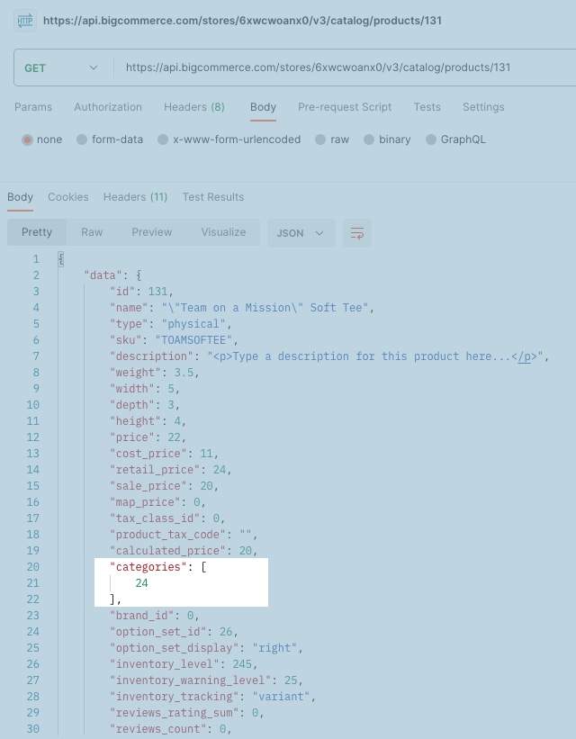 Finding a category ID