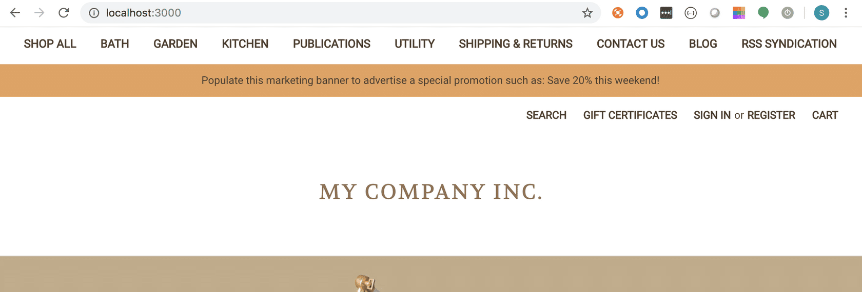 Navigation menu moved to top of page