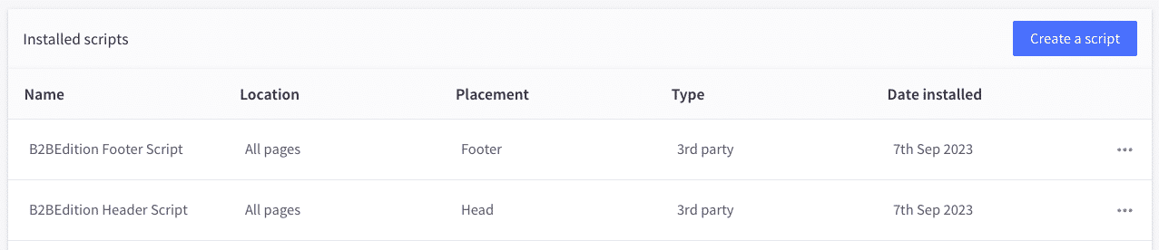 The B2B Buyer Portal scripts
