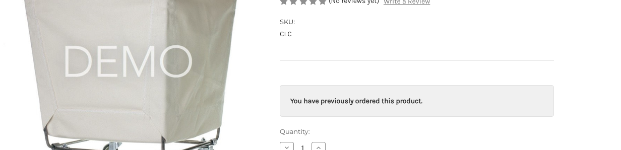 Previously ordered message