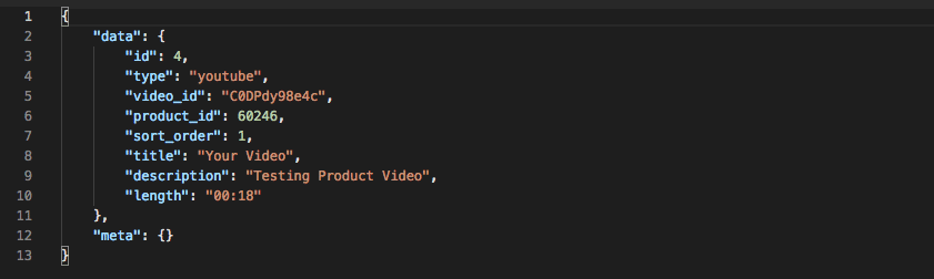 Example Response: Create a Product Video