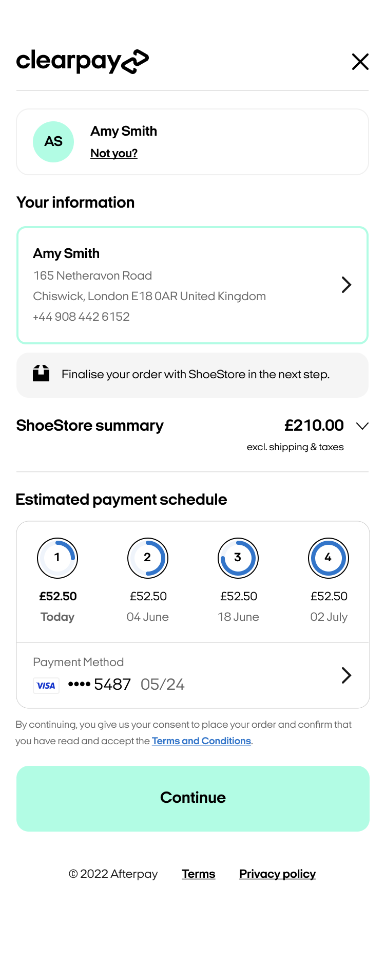 Deferred shipping flow