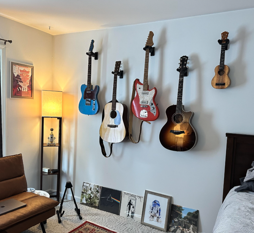 A guitar-focused room