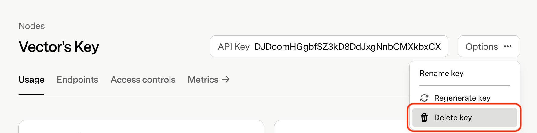 Key Delete