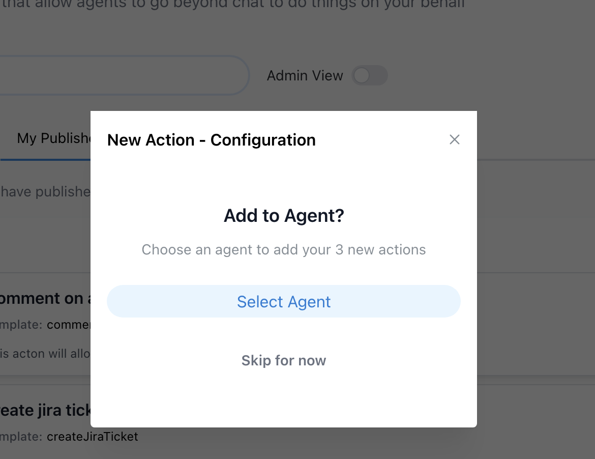 Add to agent